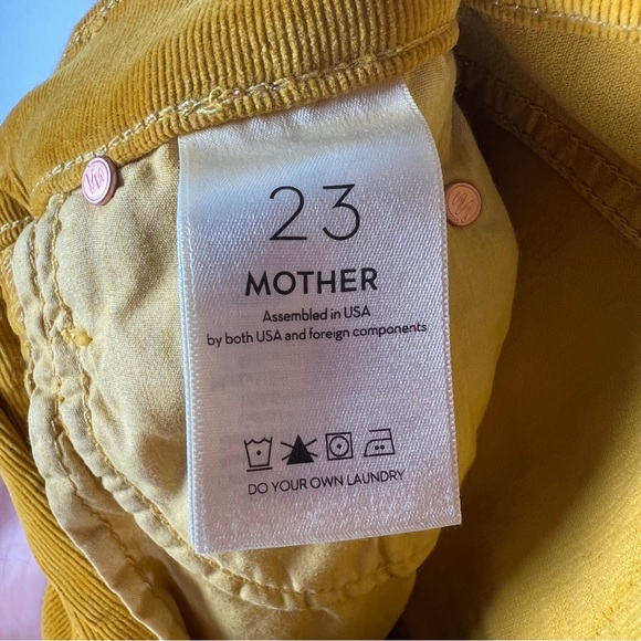NWT MOTHER USA Made 🇺🇸 THE MID RISE DAZZLER ANKLE HEY-HONEY Corduroy Pants 23 - Picture 11 of 16